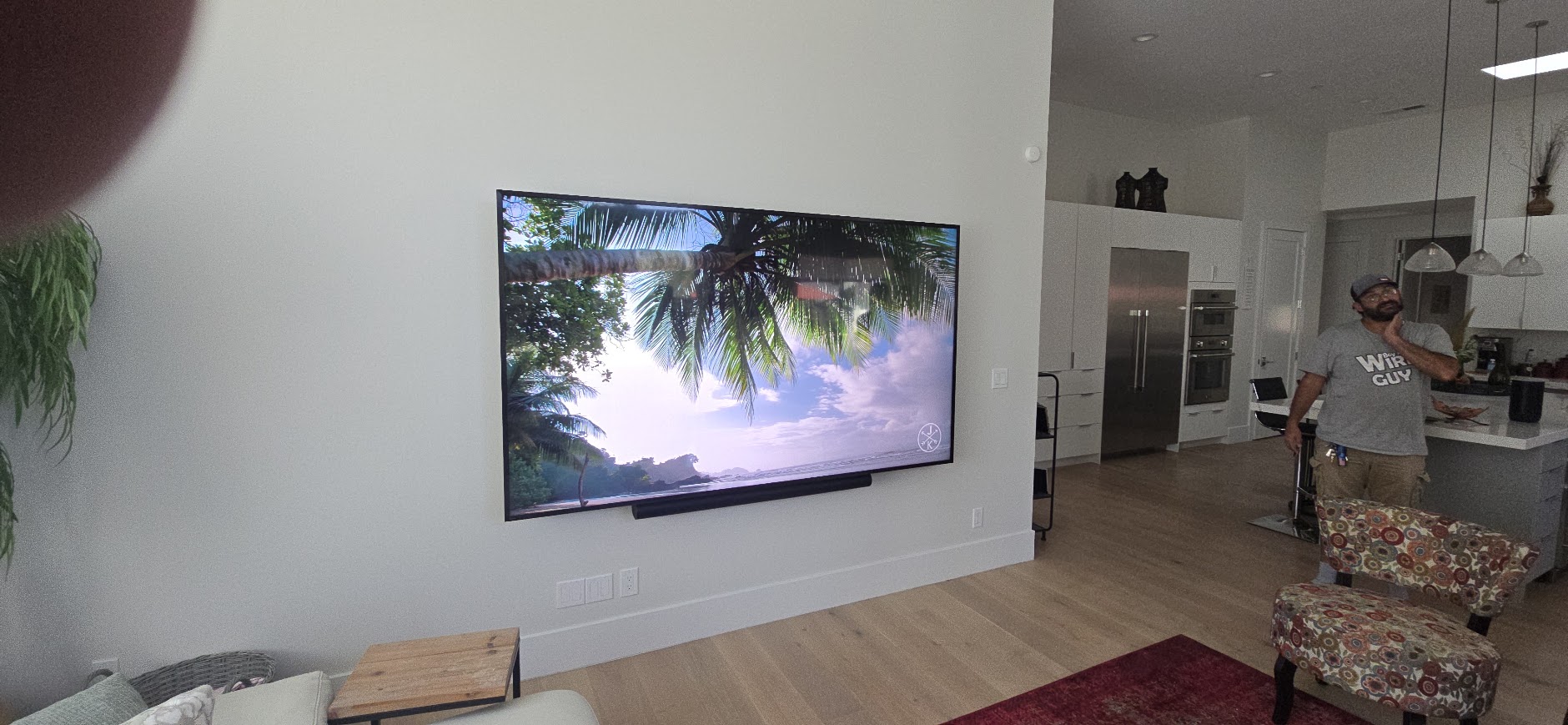 From pre-wire to finished TV installation