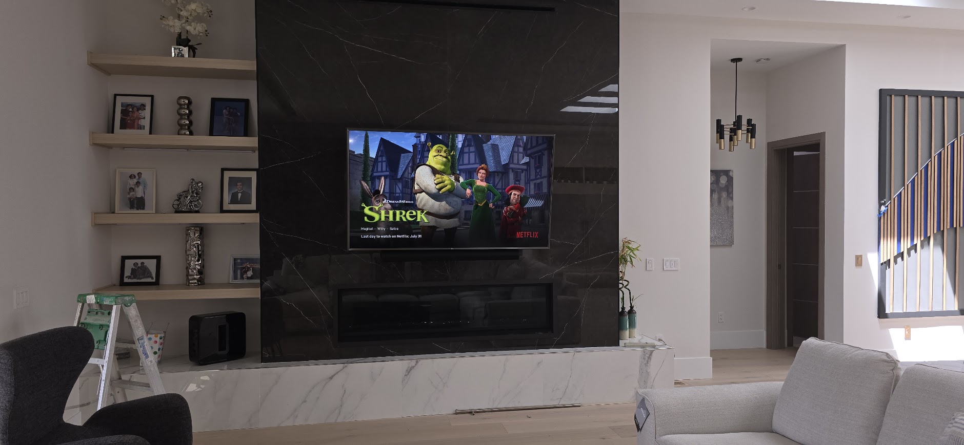 Living-room media wall