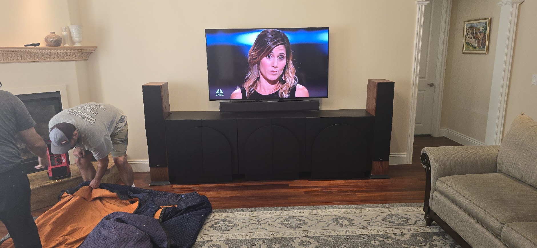 Home audio and TV installation